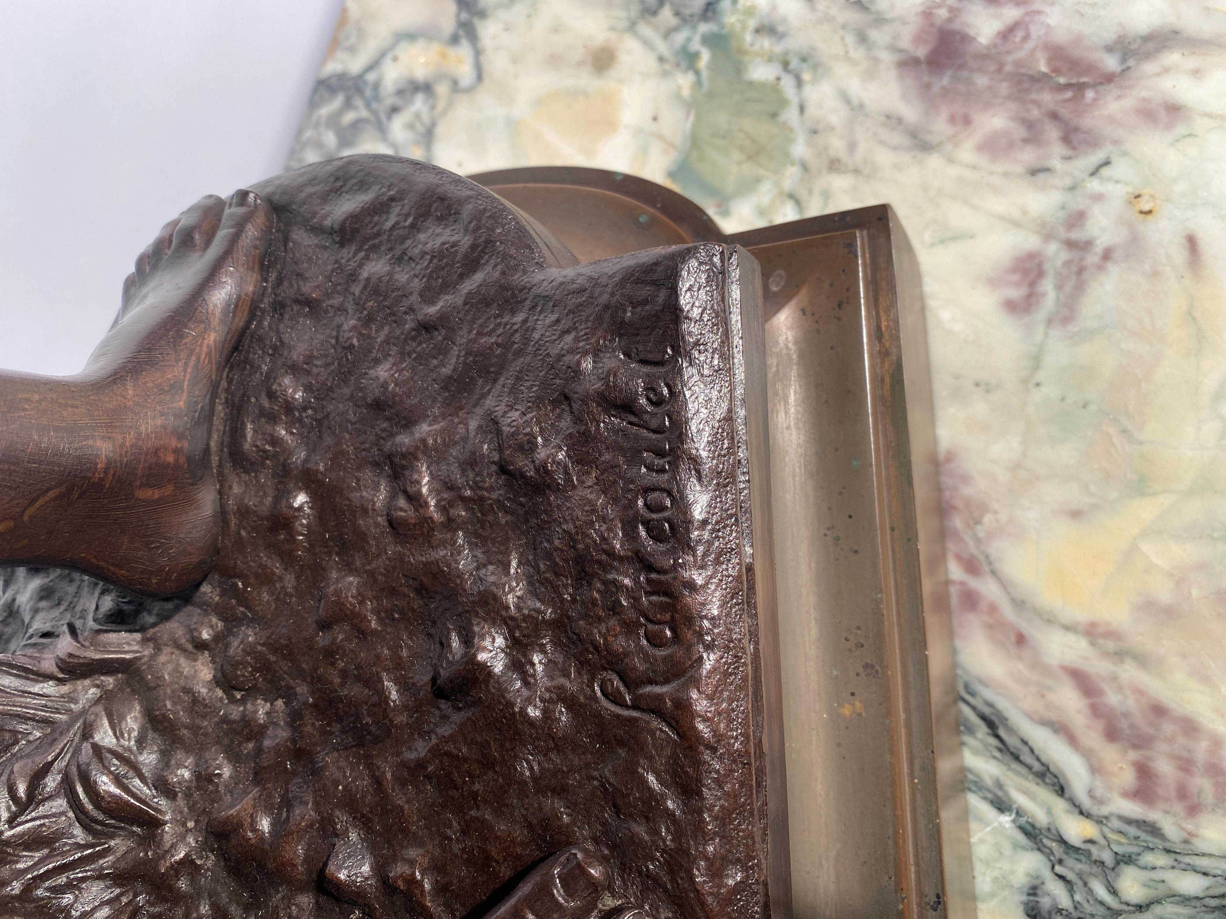 Effet bronze Statue en bronze « La Moissonneuse » par Ernest Rancoulet en vente