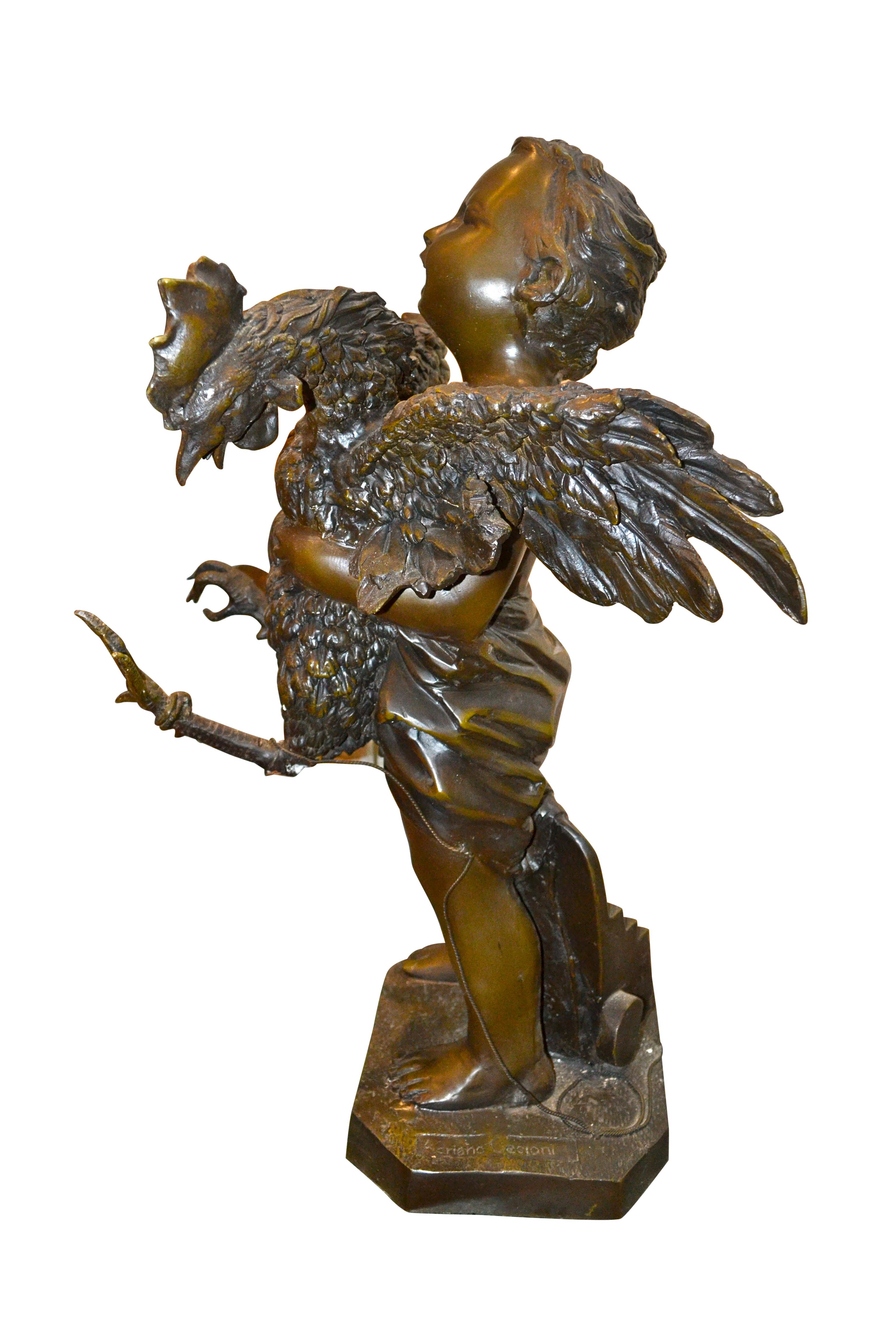  Statue en bronze d'une  