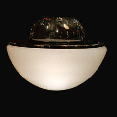LT327 "60Lámpara de mesa y florero de cristal soplado de Carlo Nason para Mazzega Italia