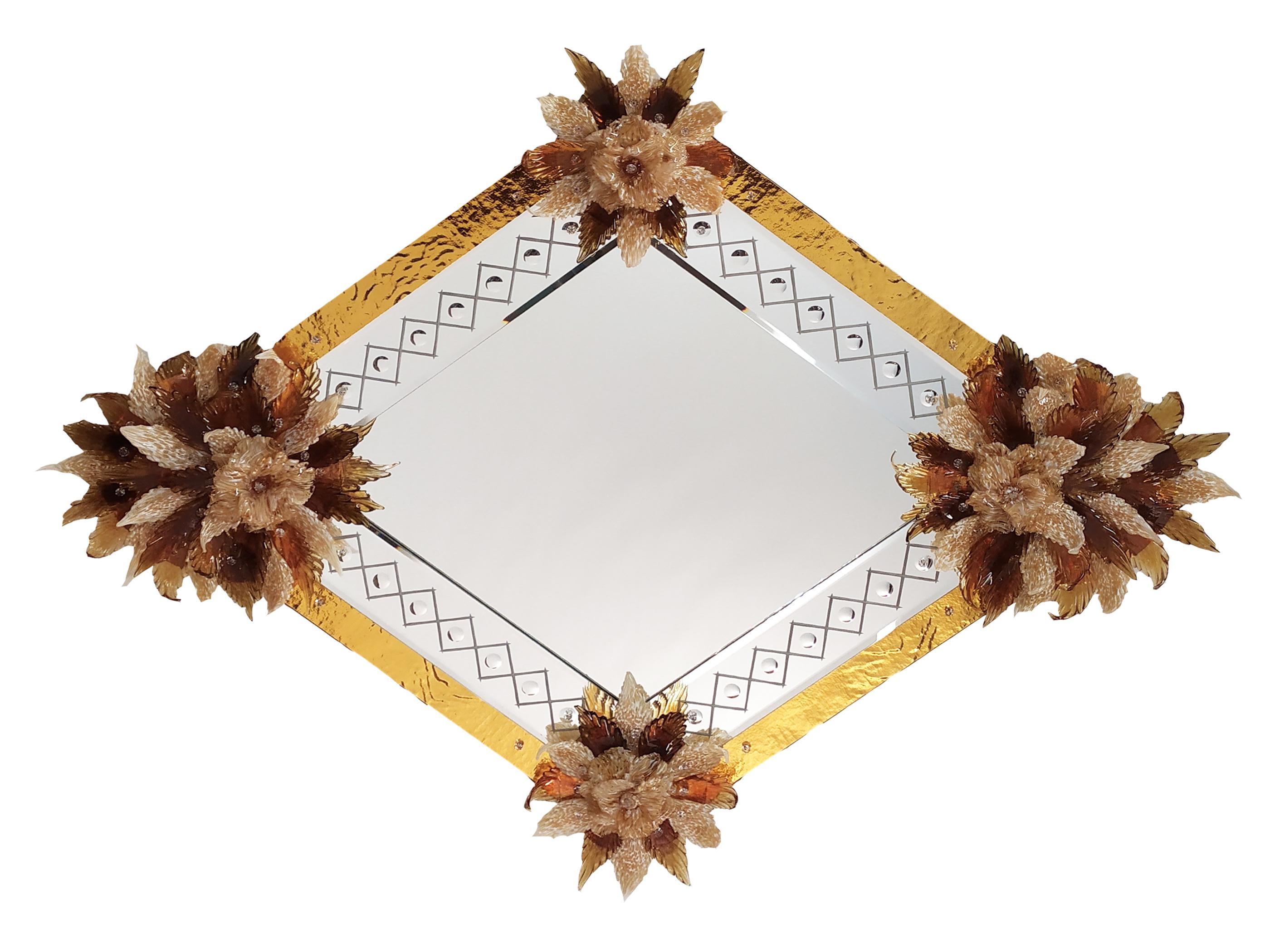 Specchio in Vetro di Murano, nello Stile contemporaneo 