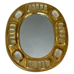 " Mérida" miroir en céramique, Mithé Espelt, circa 1965