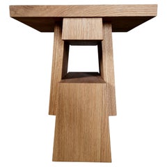 " MONO" Stool / Sidetable, Solid Oak Design Bjarke Frederiksen, Denmark 2024