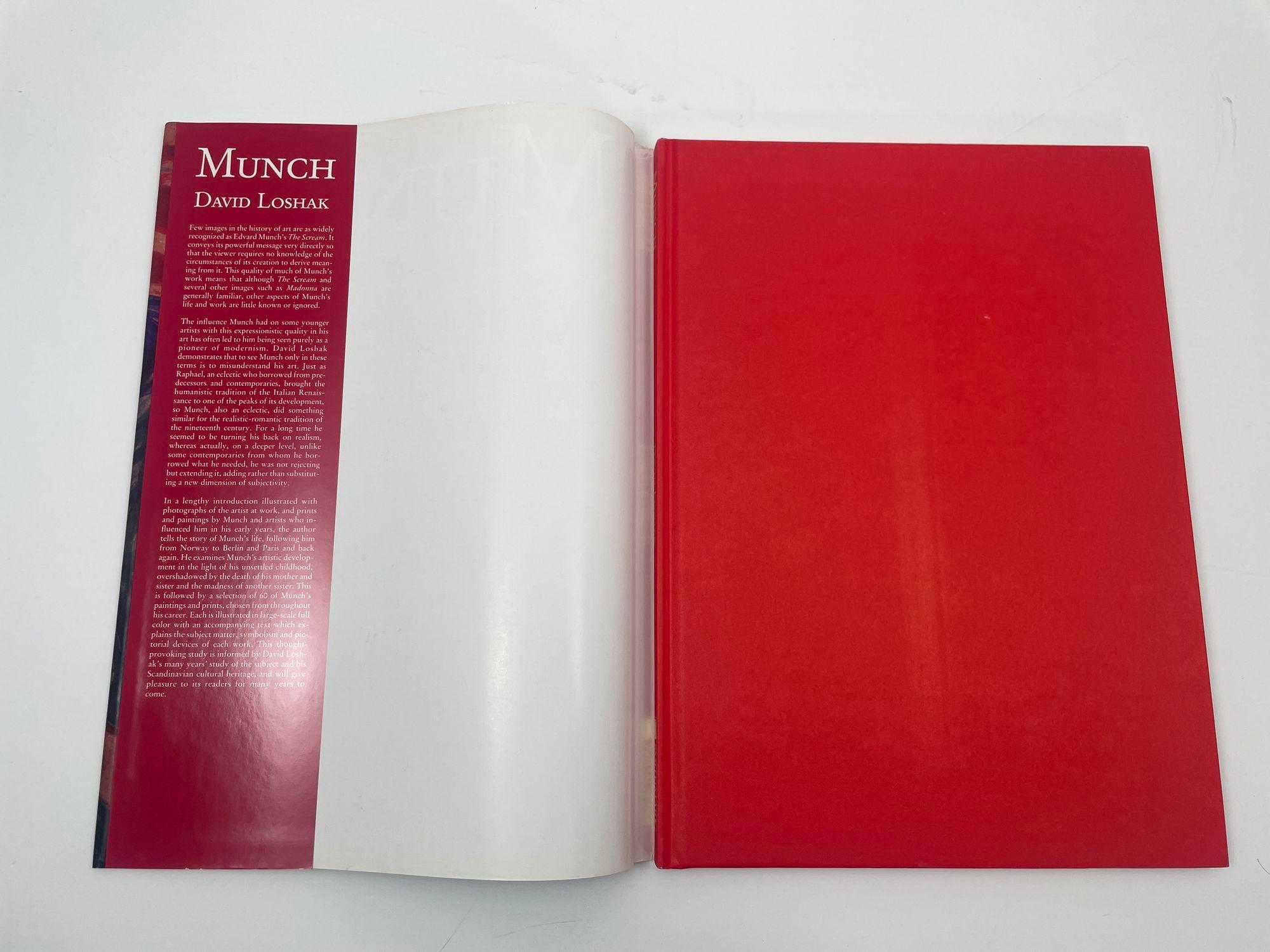 20ième siècle Livre d'art expressionniste à couverture rigide Munch, première édition de David Loshak, 1990 en vente