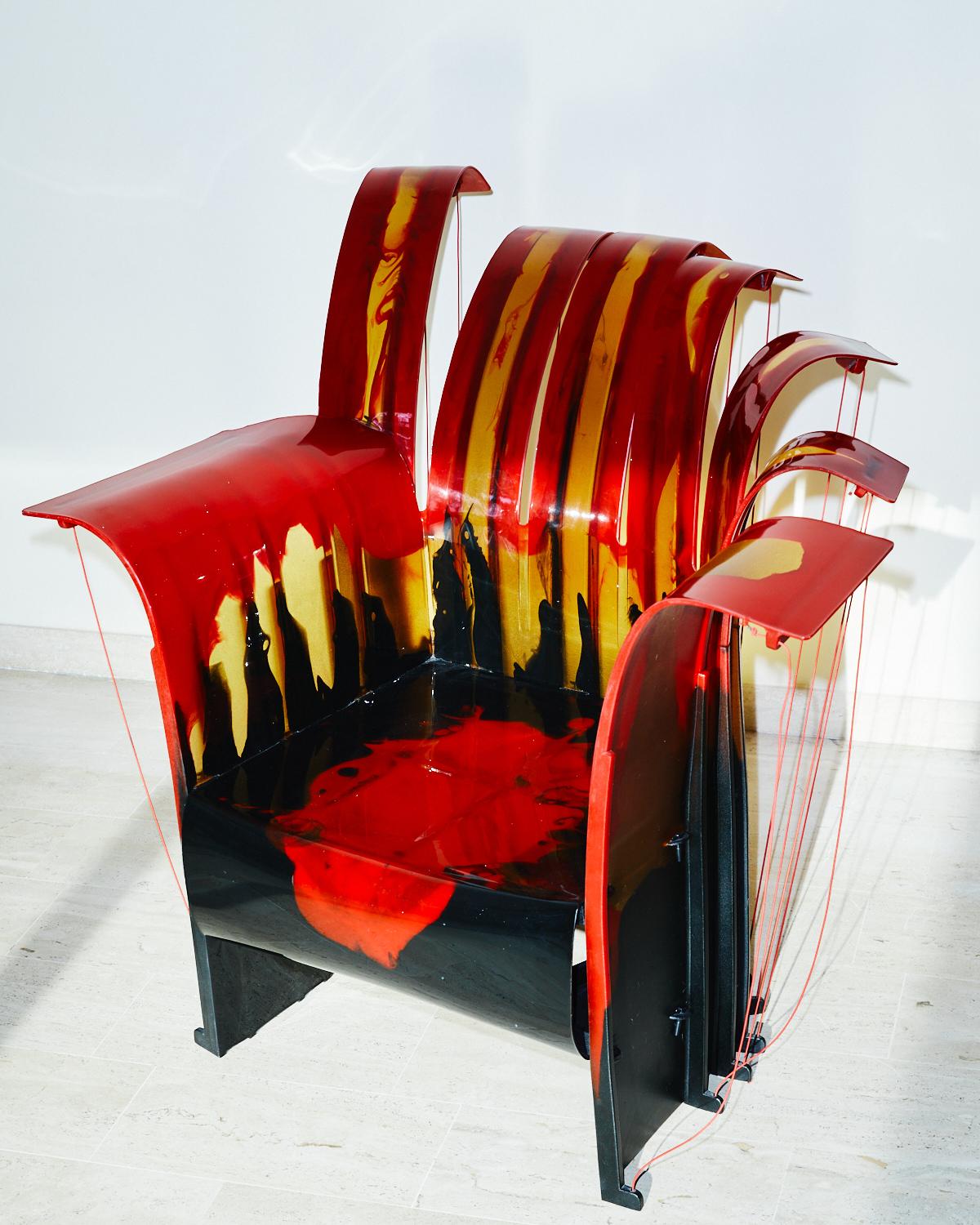 La poltrona King di Gaetano Pesce, 2003, realizzata da Zerodisegno, fa parte della collezione 