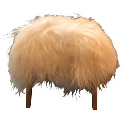 "Pippo" Rectangular Wool Ottoman by Le Lampade "Pippo" Rectangular Wool Ottoman by Le Lampade