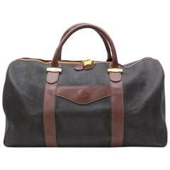Vintage ( Rare ) Boston Duffle 82125 Black Canvas Weekend/Travel Bag