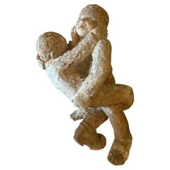 " Raufende Buben" Brawling Boys Brutalist Sculpture by Ludmilla Fischer-Pongratz