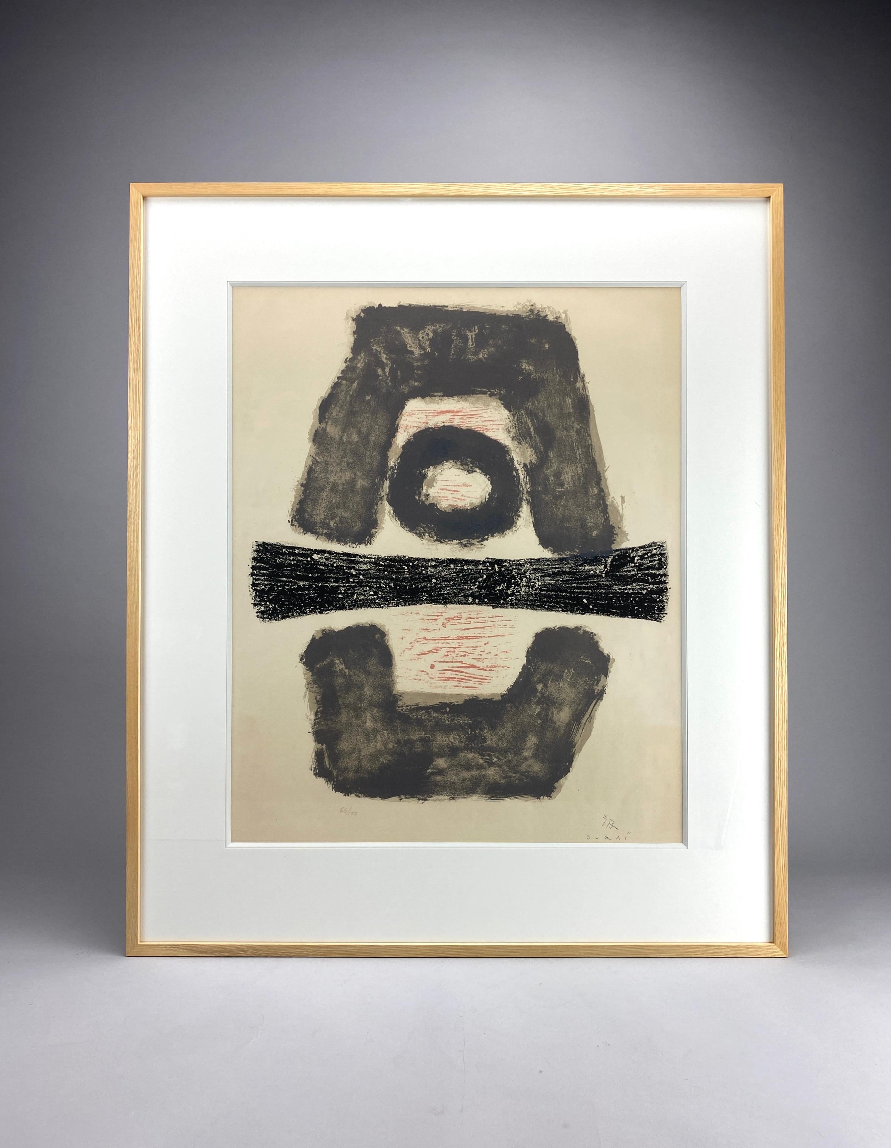 Diese Lithografie von Kumi Sugaï aus dem Jahr 1958 mit dem Titel 