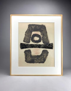 " Samurai " Litografia a colori di Kumi Sugaï 1958