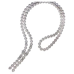 【 Sculpted Geometry】Convertible Y-Line Akoya Pearl Diamond Sweater Necklace