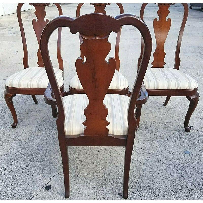 Set of 6 George II Style Dining Chairs by Hekman In Good Condition In Lake Worth, FL