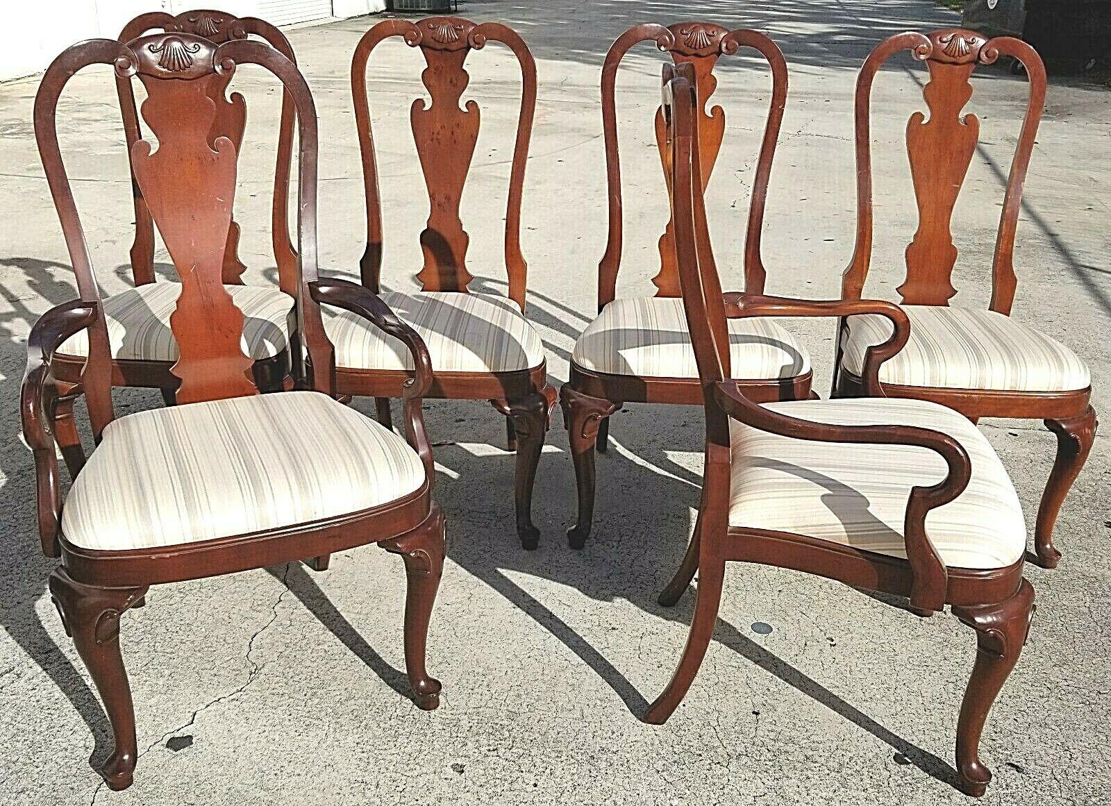 Set of 6 George II Style Dining Chairs by Hekman 3