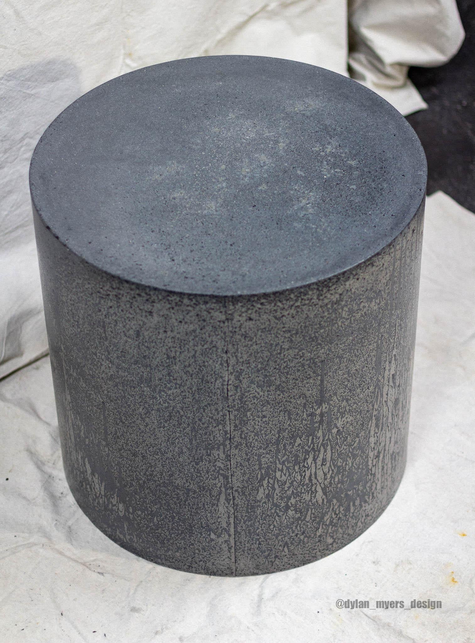 Cast Concrete Cylinder, Slow Flow by Dylan Myers  For Sale