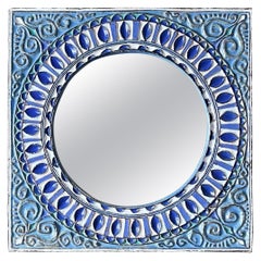 " Soleil" ceramic mirror, Roland Zobel, 1970.