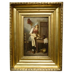 " The Cook scaling a fish", Antoine Richard, 1822-1891