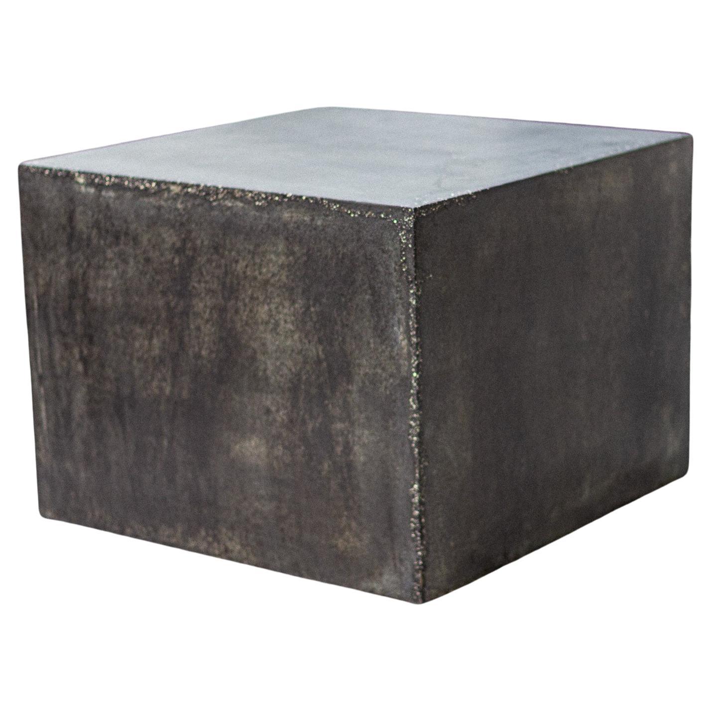 Concrete Cube, Golden Veins by Dylan Myers 