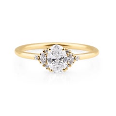 ” The Idalion” Oval Diamond Engagement Ring