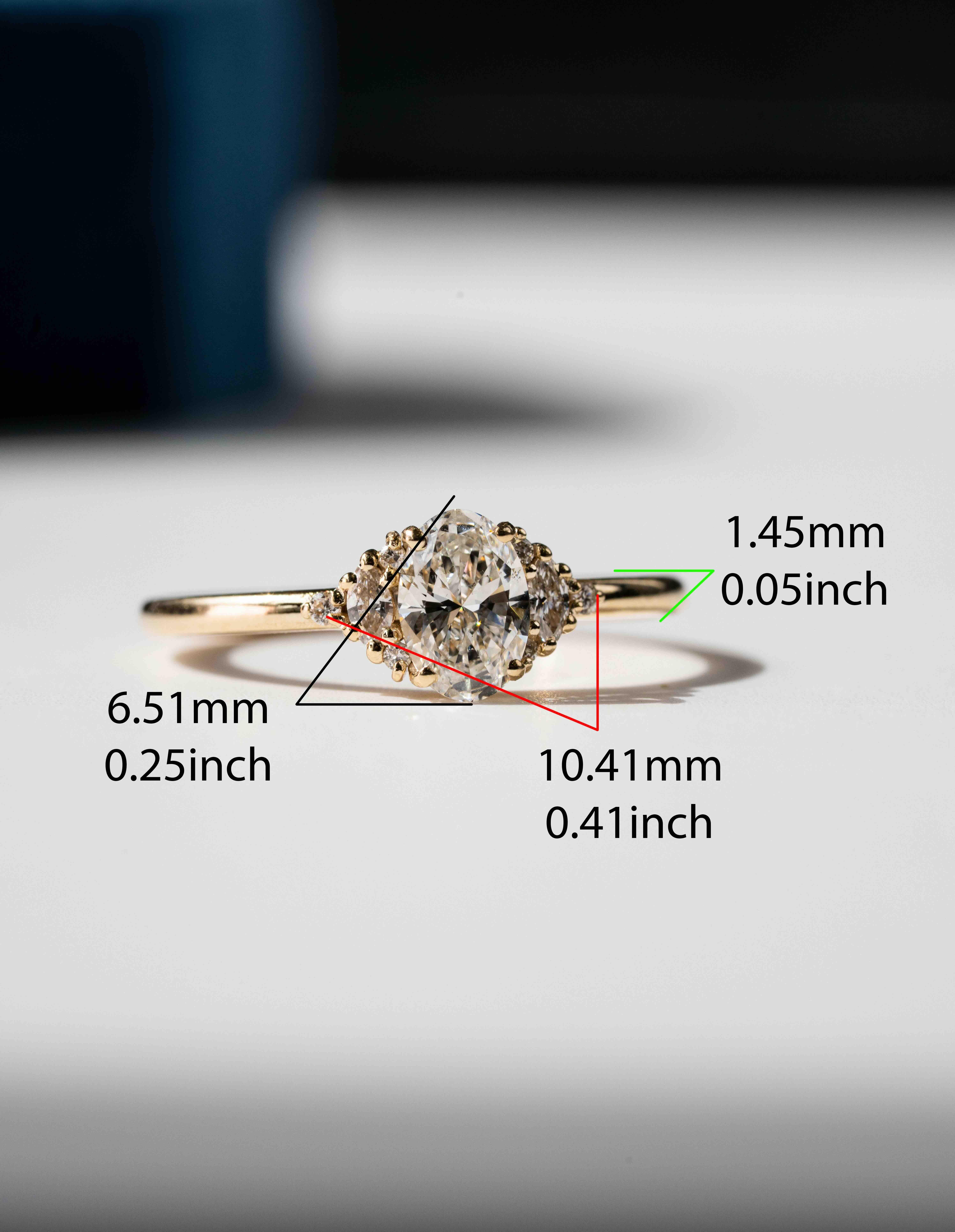 For Sale:  ” The Idalion” Oval Diamond Engagement Ring 4
