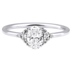 Used ” The Idalion” Oval Diamond Engagement Ring