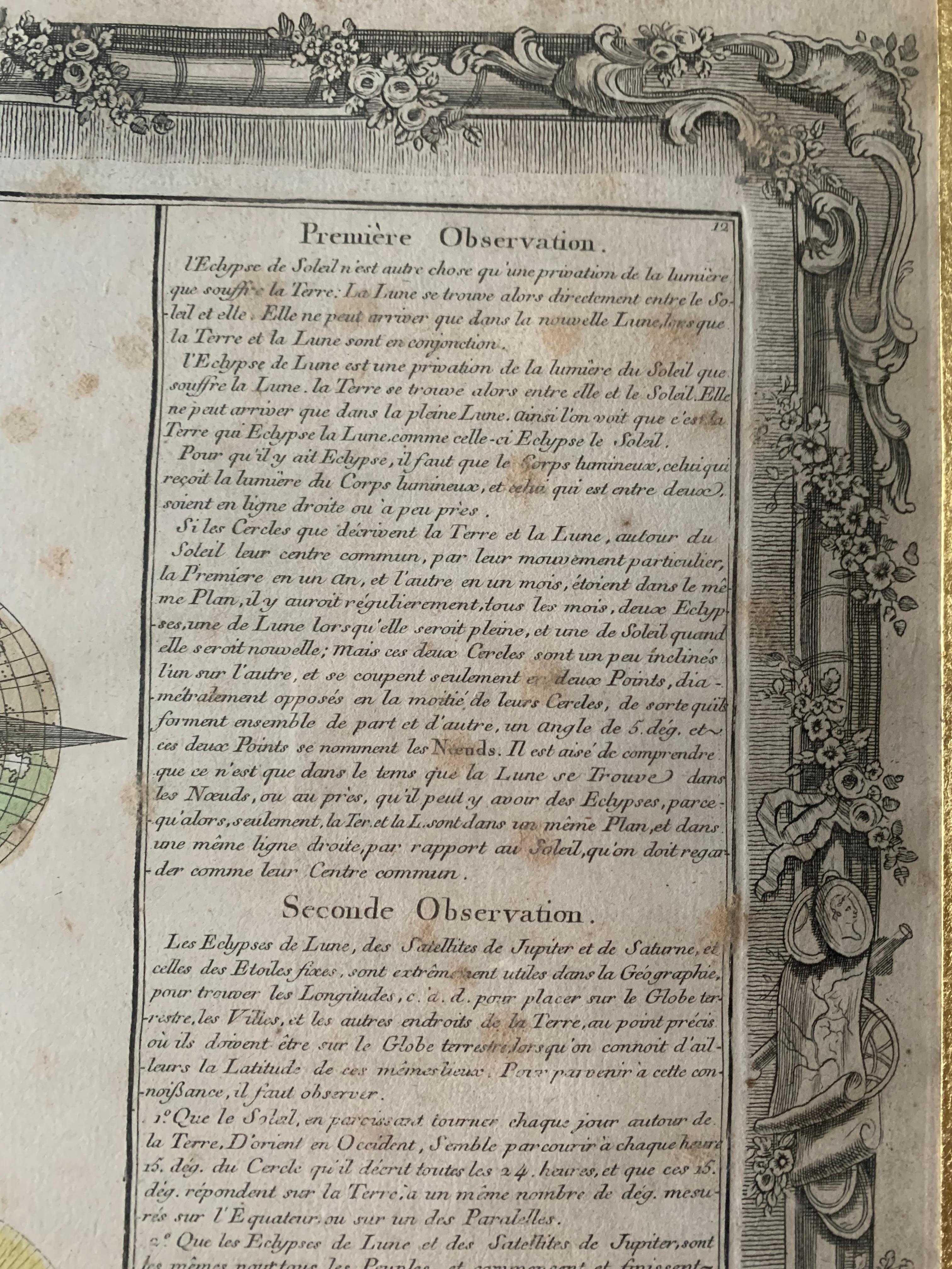 « Le zodiaque et les écosystèmes » gravé français du 18ème siècle en vente 1