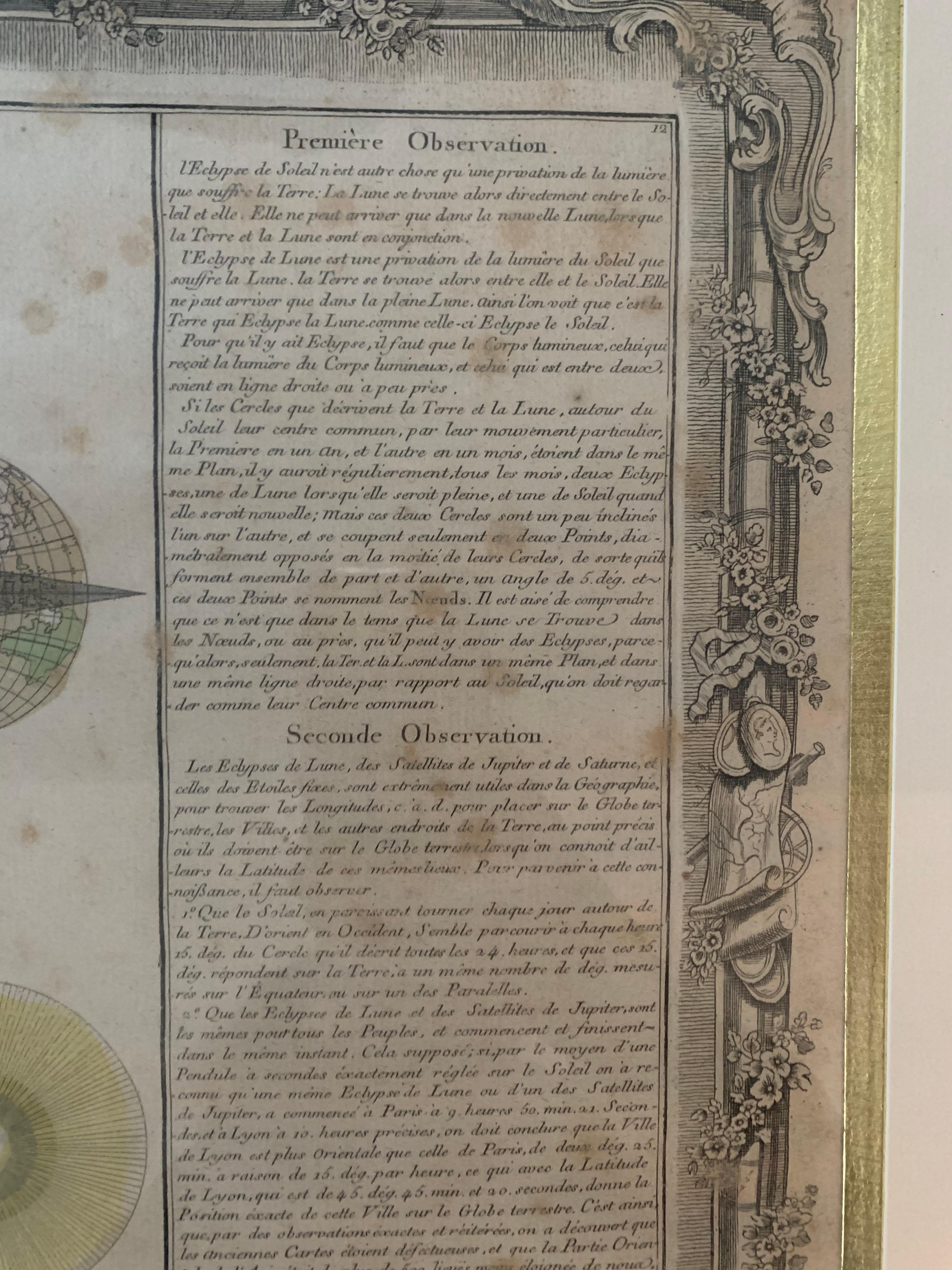 XVIIIe siècle « Le zodiaque et les écosystèmes » gravé français du 18ème siècle en vente