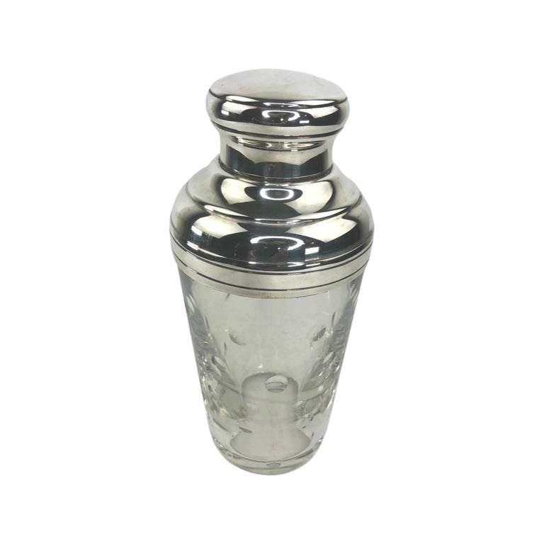 Shaker à Cocktail Vintage – Métal Argenté – Générique – Bar Rétro