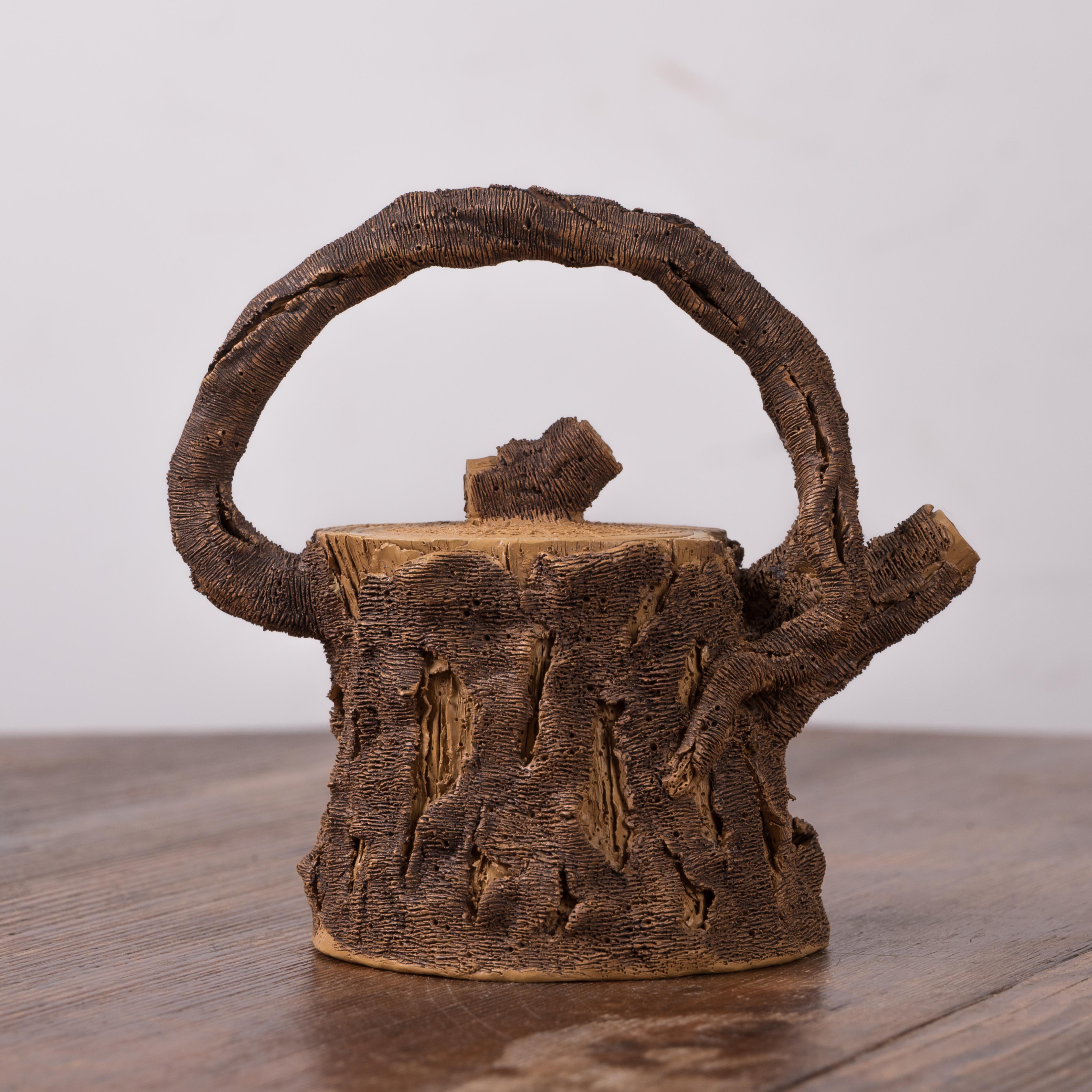 陳泰源 Yixing Zisha ‘Tree Stump' Tea Pot For Sale 1