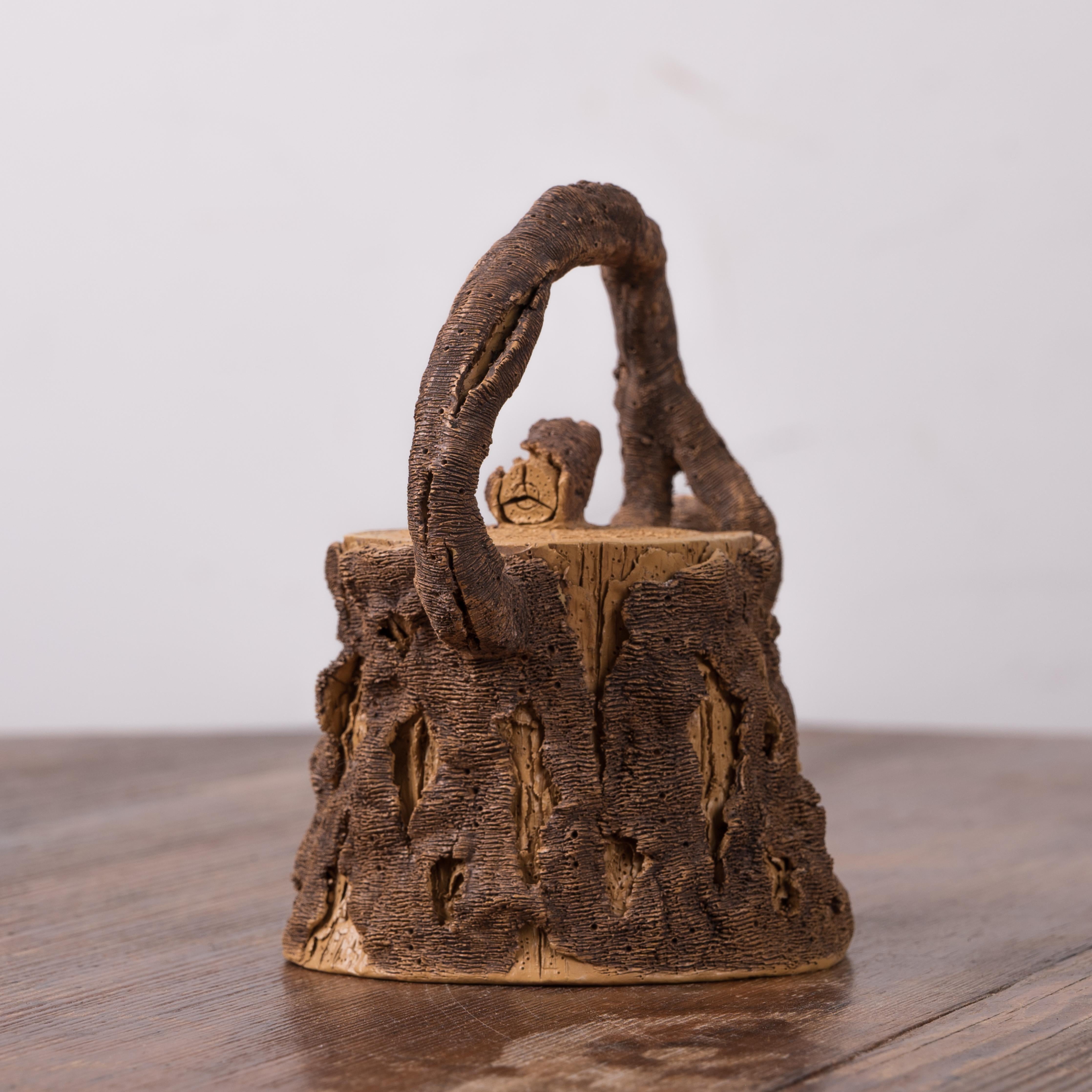 陳泰源 Yixing Zisha ‘Tree Stump' Tea Pot For Sale 2