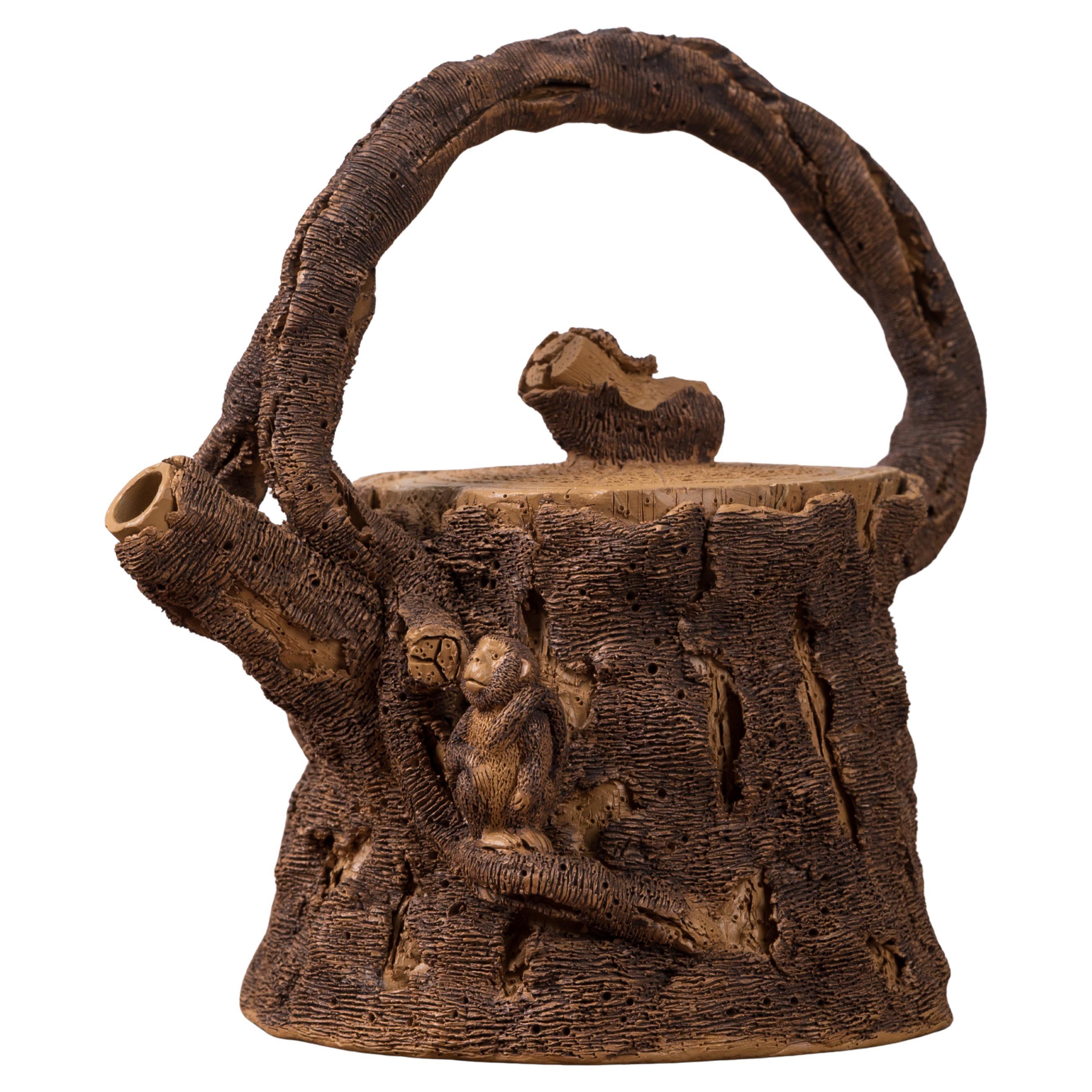 陳泰源 Yixing Zisha ‘Tree Stump' Tea Pot For Sale