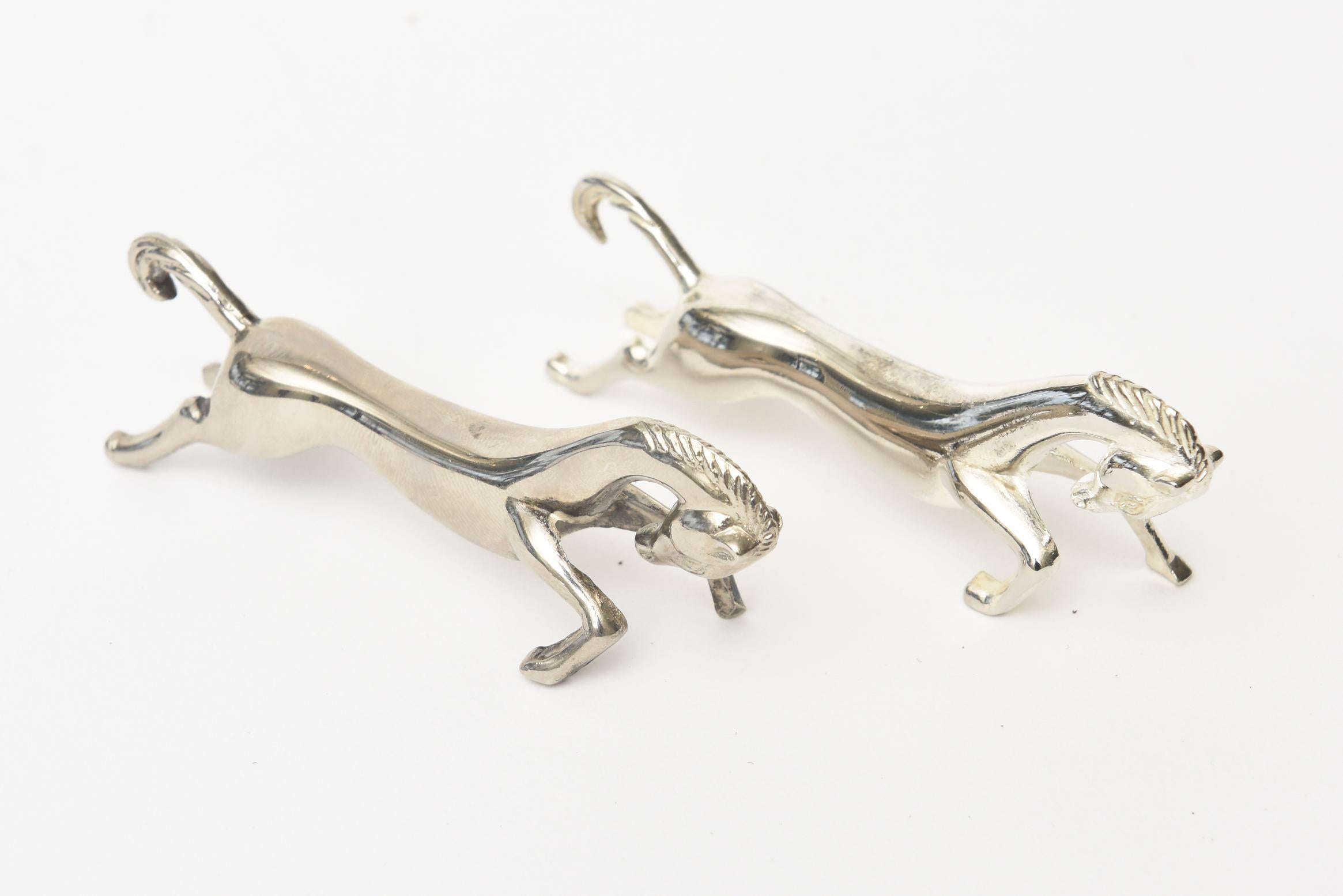 American Silver Plate Horse Knife Rests Set of 10