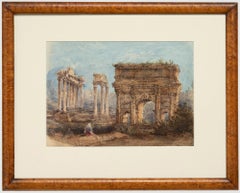 Italian School Early 19th Century Watercolour - Arch of Septimius Severus