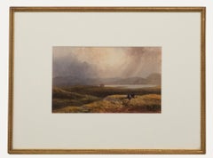 Framed 19th Century Watercolour - Castle at Loch Etive, Argyllshire