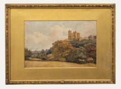 Antique John Flower of Leicester (1793-1861) - c.1840 Watercolour, Bolsover Castle