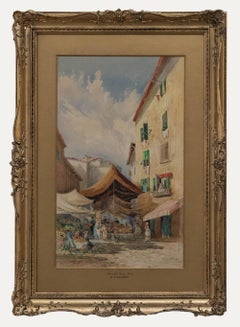 Emma Sophia Oliver RI (1819-1885) - 1978, aquarelle, Old Town Nice
