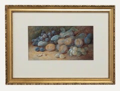 Vincent Clare (1855-1930) - Framed Watercolour, Still Life of Fruit
