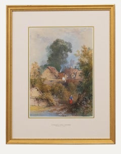 Thomas Colman Dibdin (1810-1893) - 1860 Watercolour, Datchet Near Windsor Thomas Colman Dibdin (1810-1893) - 1860 Watercolour, Datchet Near Windsor