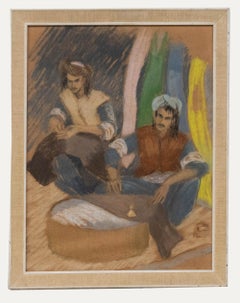 Sue Southby - Framed Mid 20th Century Pastel, Kurdish Tailors