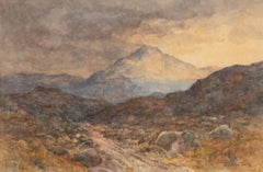 Josiah Clinton Jones (1848-1936) – gerahmtes Aquarell, Weg des Rocky Mountains