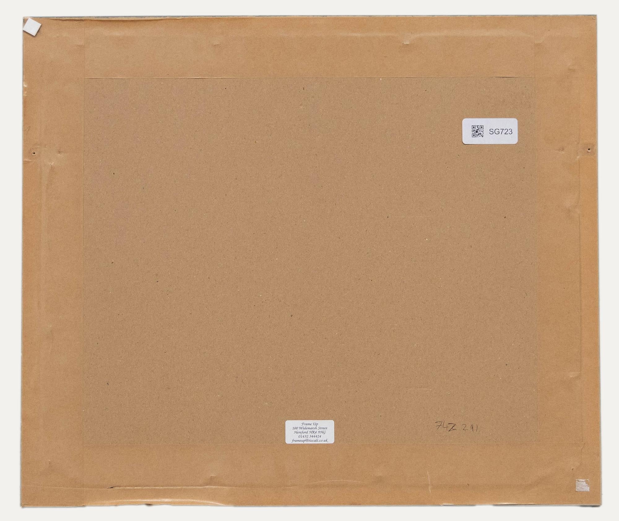 Norman Whitehead (1915-1983) - Acuarela enmarcada, Árboles del parque - Landscape Art Beige de Unknown