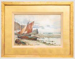 J. F. Anderson - 1891 Watercolour, End of the Fishing Date