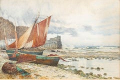 J. F. Anderson - 1891 Watercolour, End of the Fishing Date
