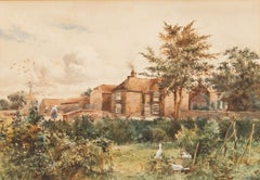 John Gutteridge Sykes (1866-1941) – Aquarell, Die rote Mauer Brücke