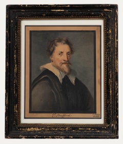 English School 19th Century Watercolour - Portrait of the Earl of Strafford