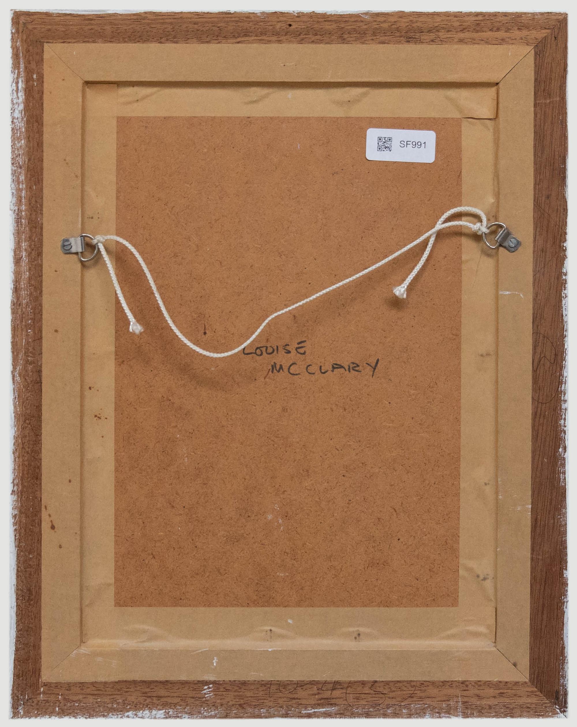 Attrib. Louise McClary (b.1958) - Framed 20th Century Pastel, Floor is Lava - Beige Portrait by Unknown