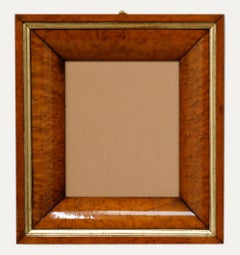 Exquisite Late 19th Century Burr Maple Frame with Cushion Profile