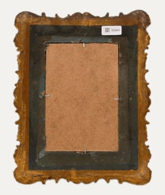 Bella cornice in legno dorato della fine del XIX secolo con decorazione a stucco