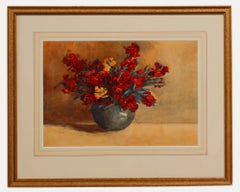 Esme Marie Josephine Jacob - Framed Early 20th Century Watercolour, Wallflowers