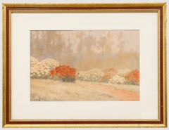 J. S. Yamamoto - Framed Early 20th Century Watercolour, The Rhododendron Borders