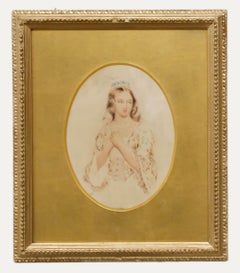 Attrib.Alfred Edward Chalon (1780-1860) - 19th Century Watercolour, Regal Beauty