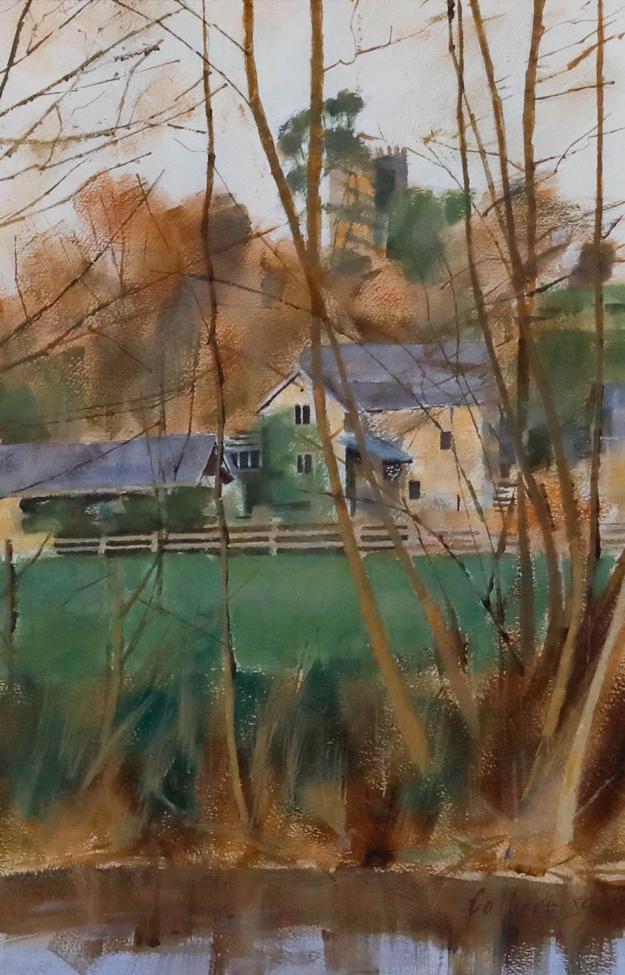 Anthony Colbert - Aquarelle encadrée du 20e siècle, Le vieux moulin - Art de Unknown